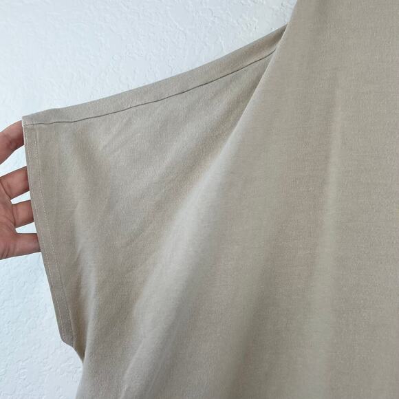 Bryn Walker Bamboo Organic Cotton Beige Oversized Lagenlook Tunic Size Small - Picture 3 of 7